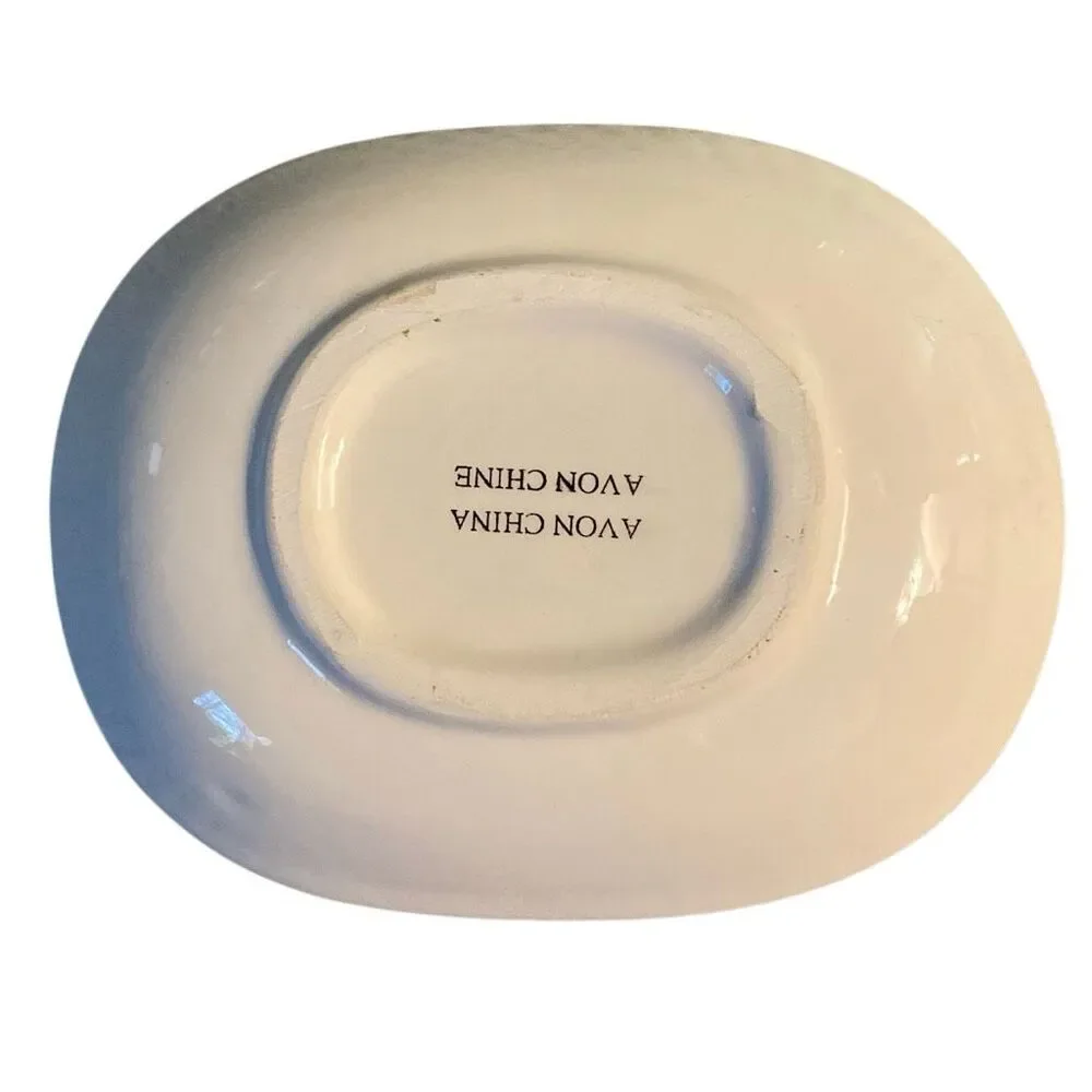 Vintage Valentines Day Avon Heart Soap Dish Ceramic Granny Bathroom Decor 90s